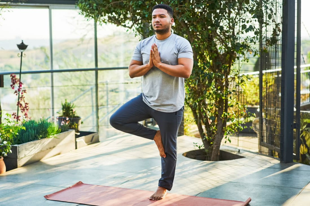 Balancing on one leg